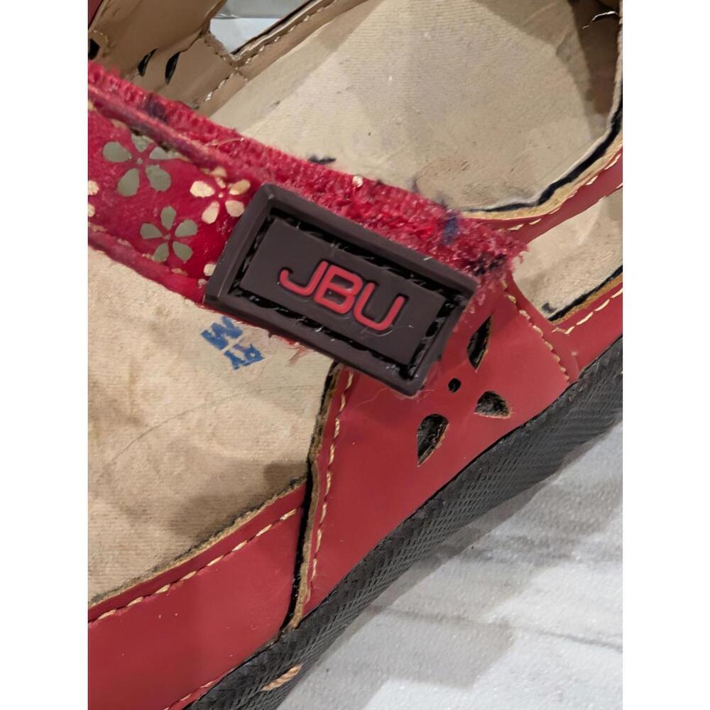JBU by Jambu Women's Red Floral Mary Jane Sandals Sz 7 - Picture 4 of 6